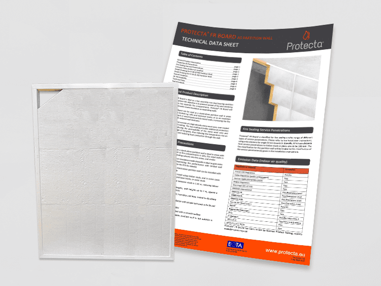 Protecta FR Board Partition Wall